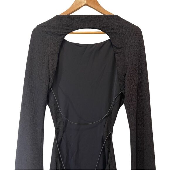 CAMILA COELHO Elena Mini Dress In Black XL - Picture 9 of 11